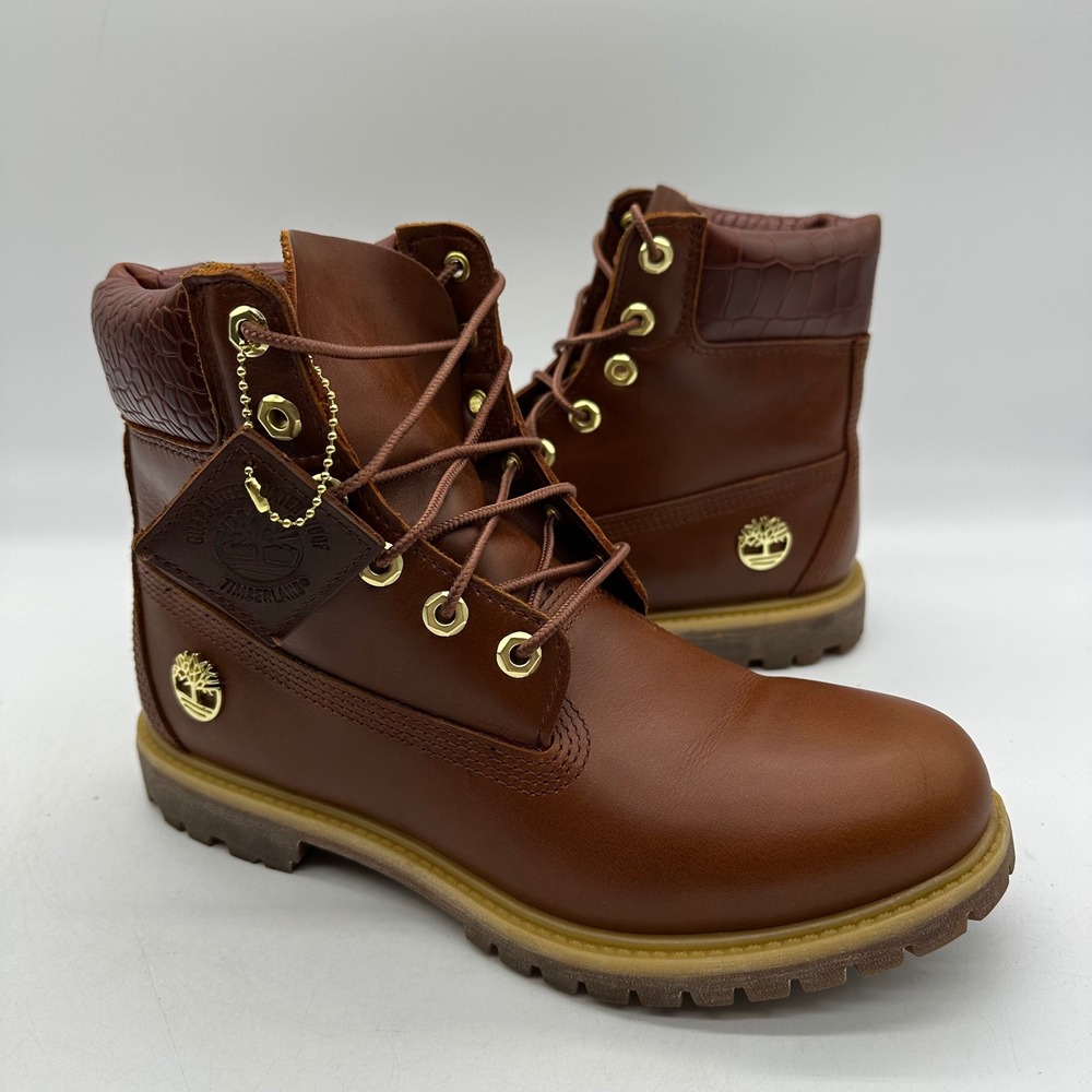 Timberland A2GX7 Womens 9.5 Safari Crocodile 6-Inch Premium Waterproof Boot K43 - Picture 3 of 12